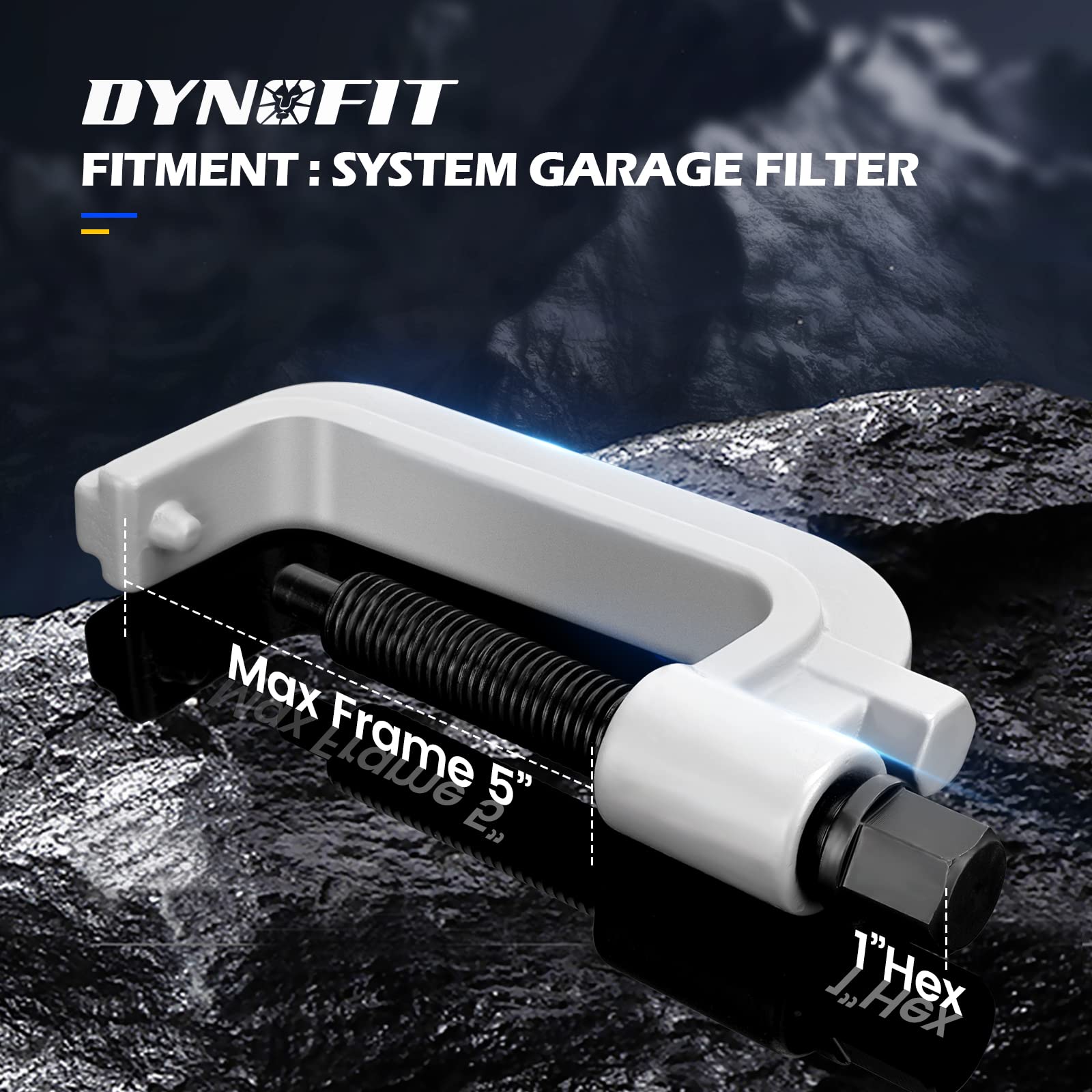 Grip handle detail on the Dynofit unloading tool highlighting ergonomic design