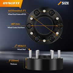Dynofit wheel spacer installed on Expedition installation reduces brake caliper interference.
