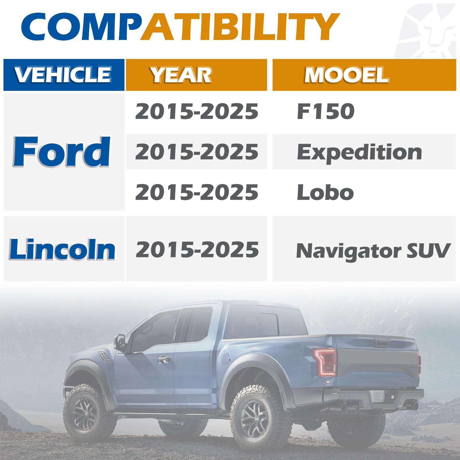 Dynofit wheel spacer installed on Ford F-150 front axle improves clearance.