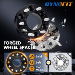 Dynofit spacer on Navigator boosts tire fitment and stability during turns.