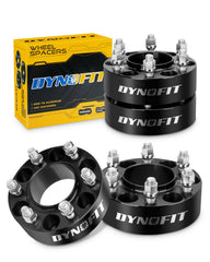Dynofit wheel spacer side view enhances stance and tire clearance.