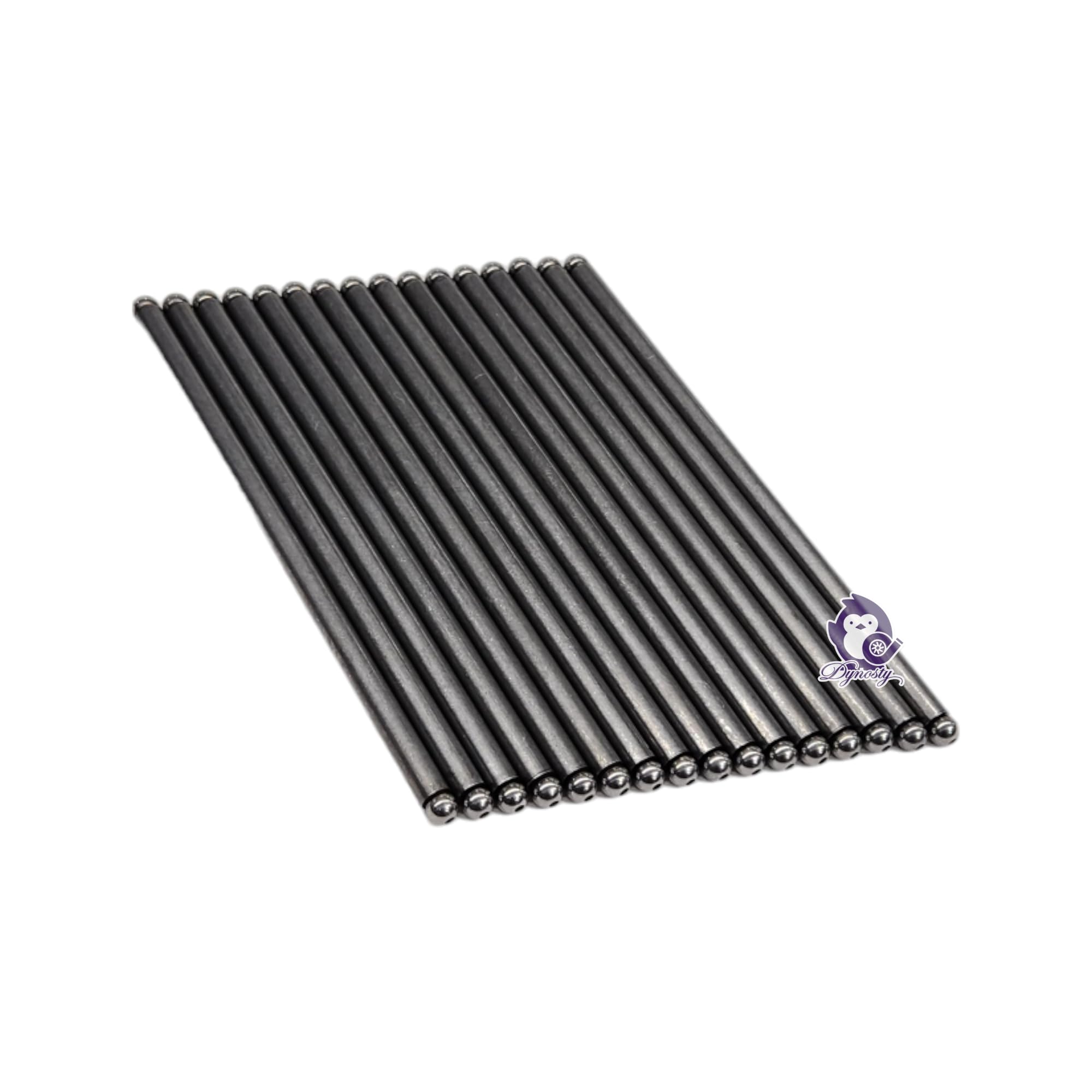 Dynosty BTR pushrods with 5/16 inch diameter maintain valve train geometry for mild cams