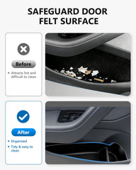 DYNVEX Model Y Juniper door pocket tray layout maximizes space