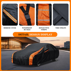 DYTARGET full exterior car cover back view preventing bird droppings and grime.