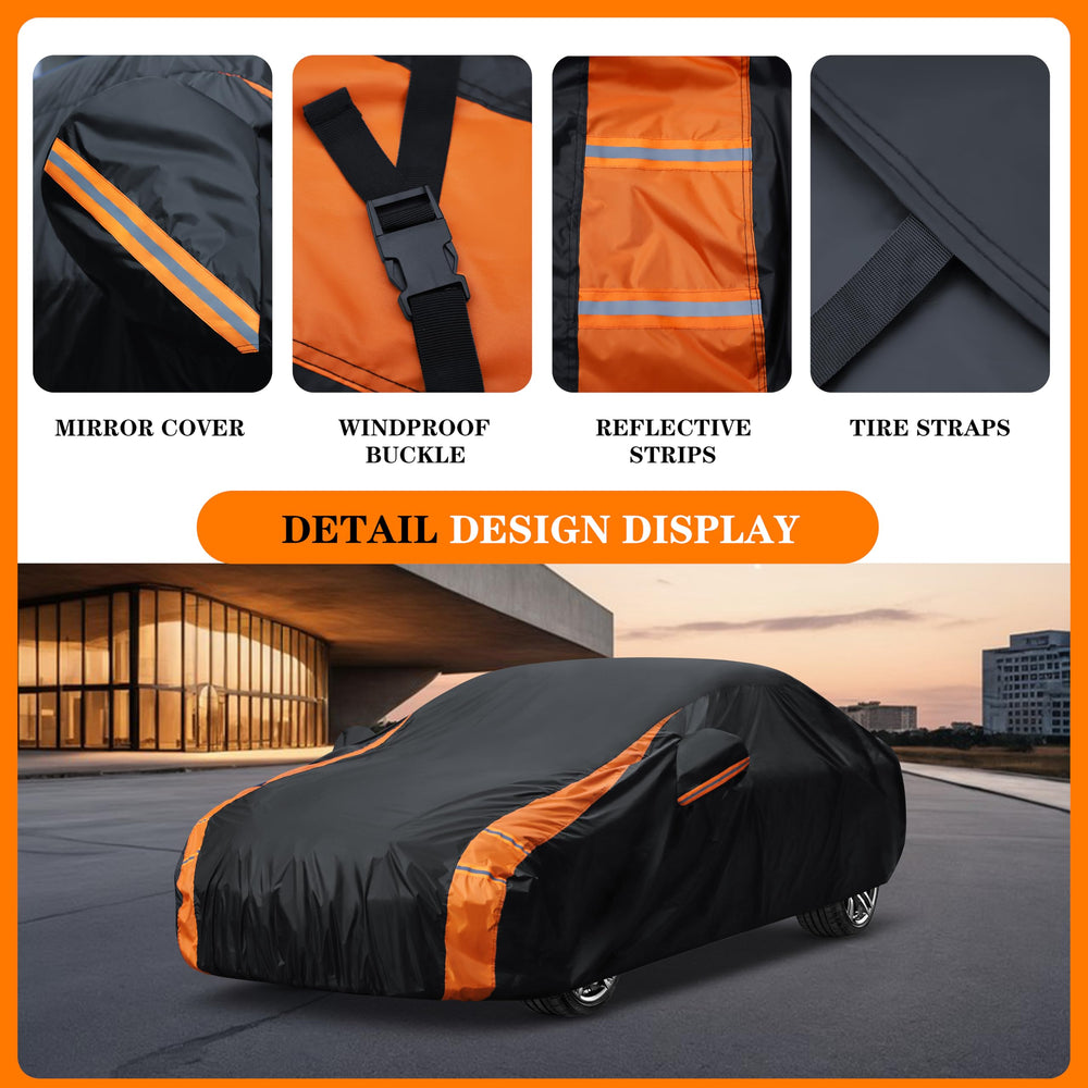 DYTARGET UV-resistant protection helps prevent sun damage to paint on parked cars