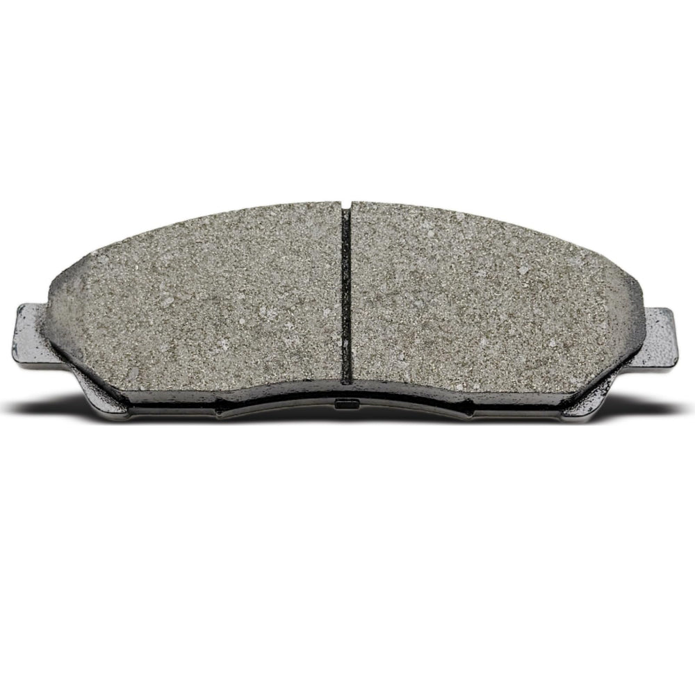 Close up of DYZJKWJW D1280 front brake pads showing friction material