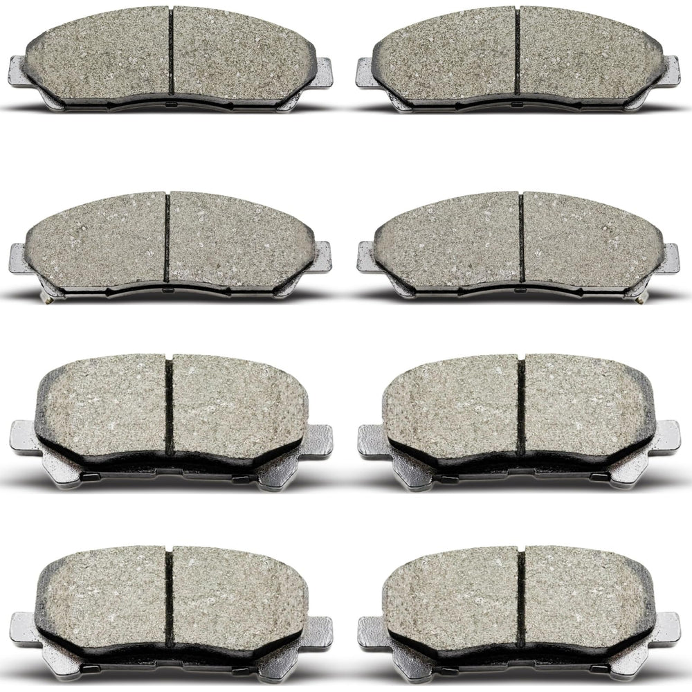 DYZJKWJW D1280 front brake pads pack for Honda Pilot; low dust design improves wheel cleanliness