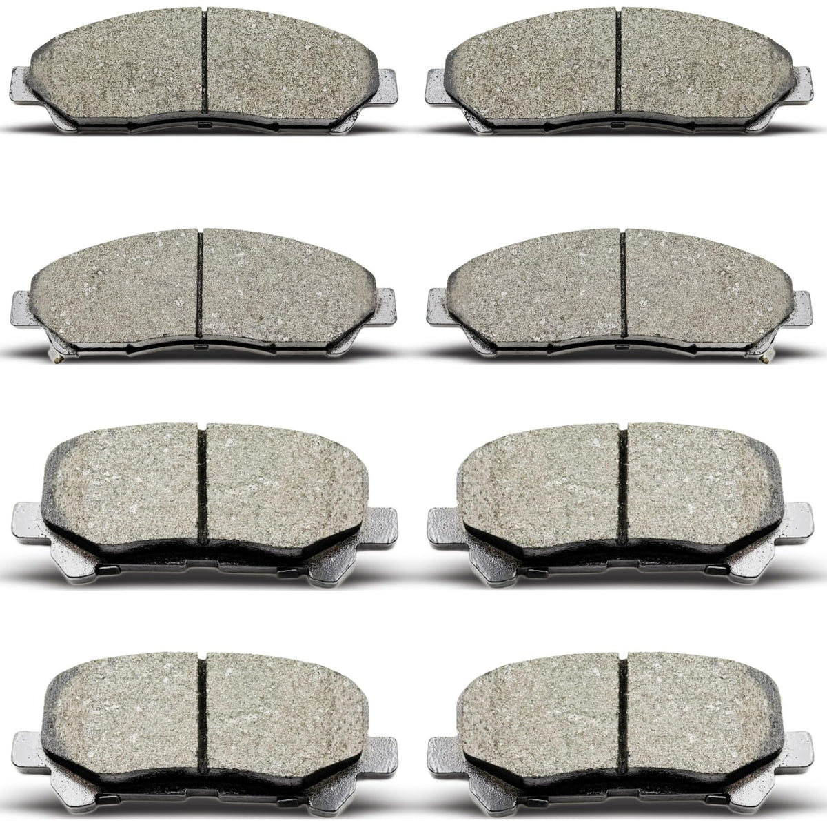 DYZJKWJW D1280 front brake pads pack for Honda Pilot; low dust design improves wheel cleanliness