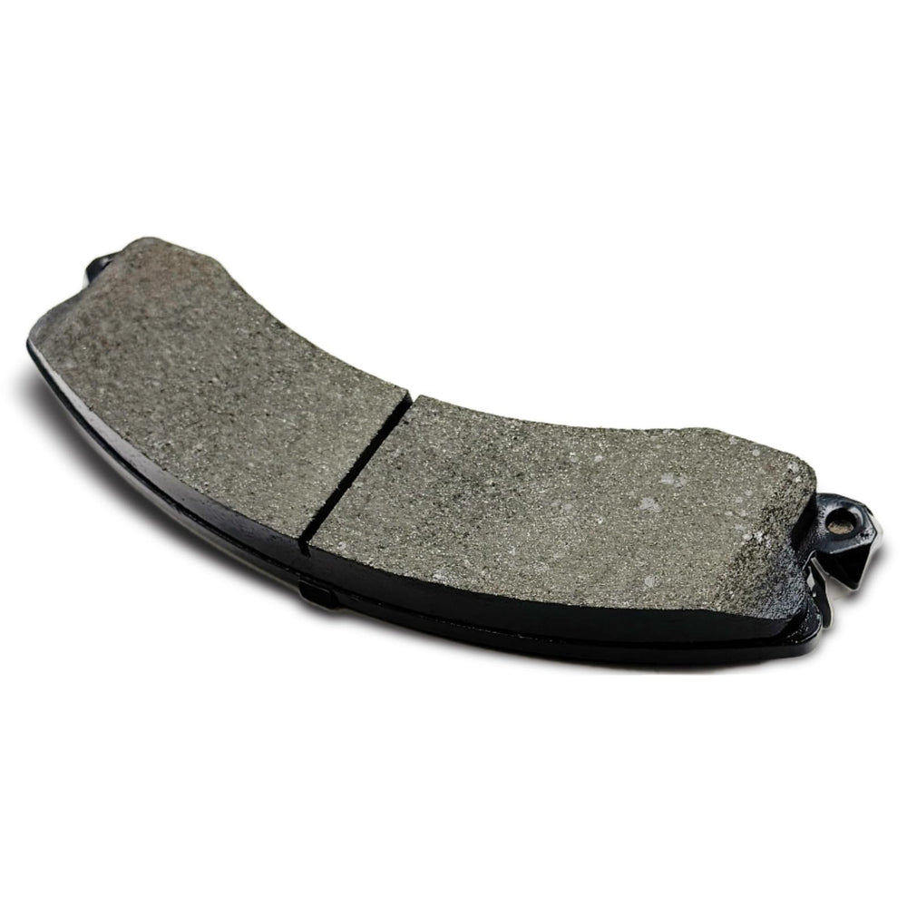 DYZJKWJW D1411 rear pad close-up shows wear indicator groove.