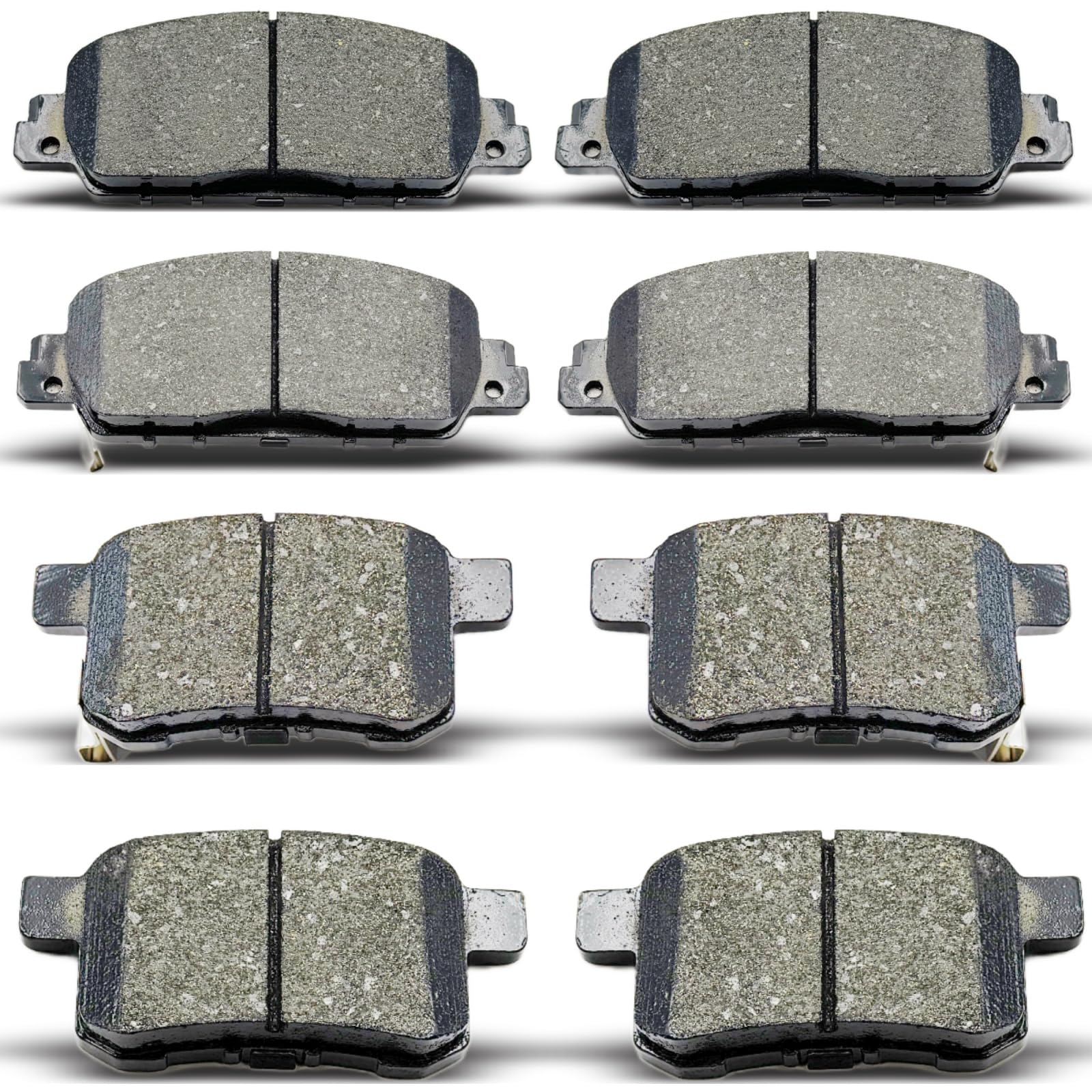 DYZJKWJW front brake pads close-up showing ceramic surface for smooth braking.