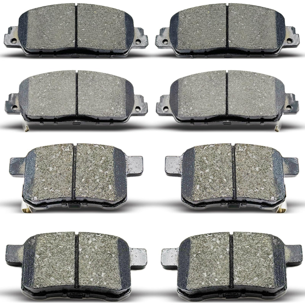 DYZJKWJW front brake pads close-up showing ceramic surface for smooth braking.