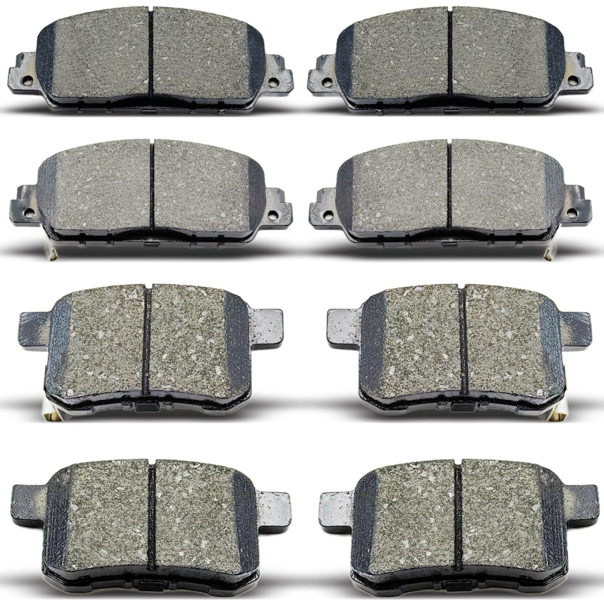 DYZJKWJW front brake pads close-up showing ceramic surface for smooth braking.