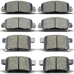 DYZJKWJW front brake pads close-up showing ceramic surface for smooth braking.
