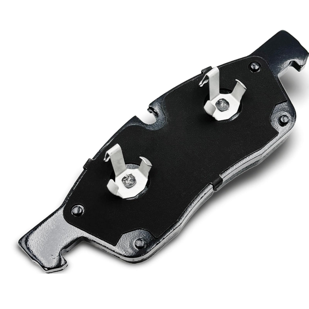 DYZJKWJW D1498 rear brake pad close-up showing durable backing and friction surface