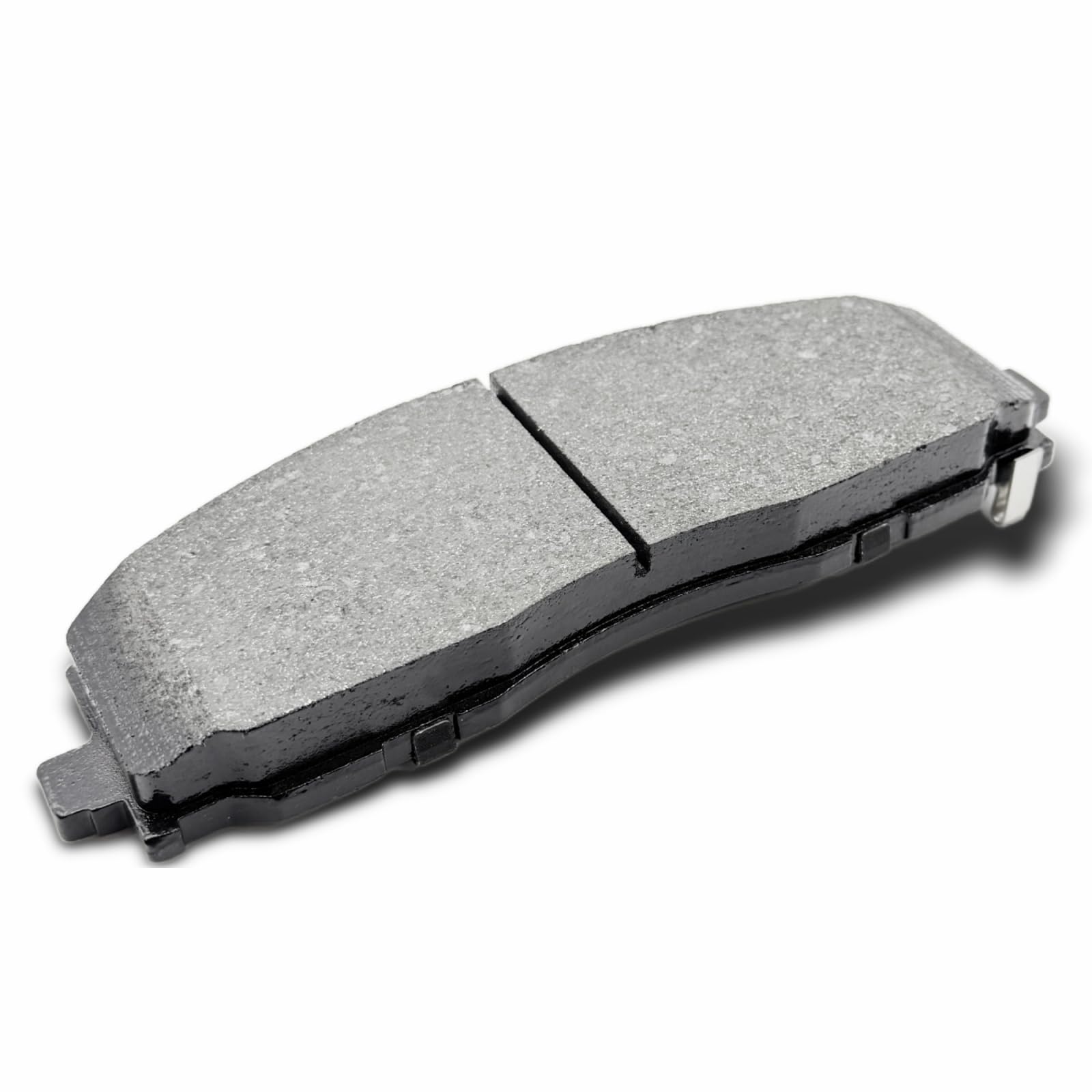 DYZJKWJW brake pads with clips side view for easy inspection and replacement.