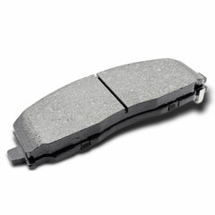 DYZJKWJW brake pads with clips side view for easy inspection and replacement.