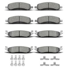 DYZJKWJW front and rear ceramic pads with clips for a clean brake upgrade