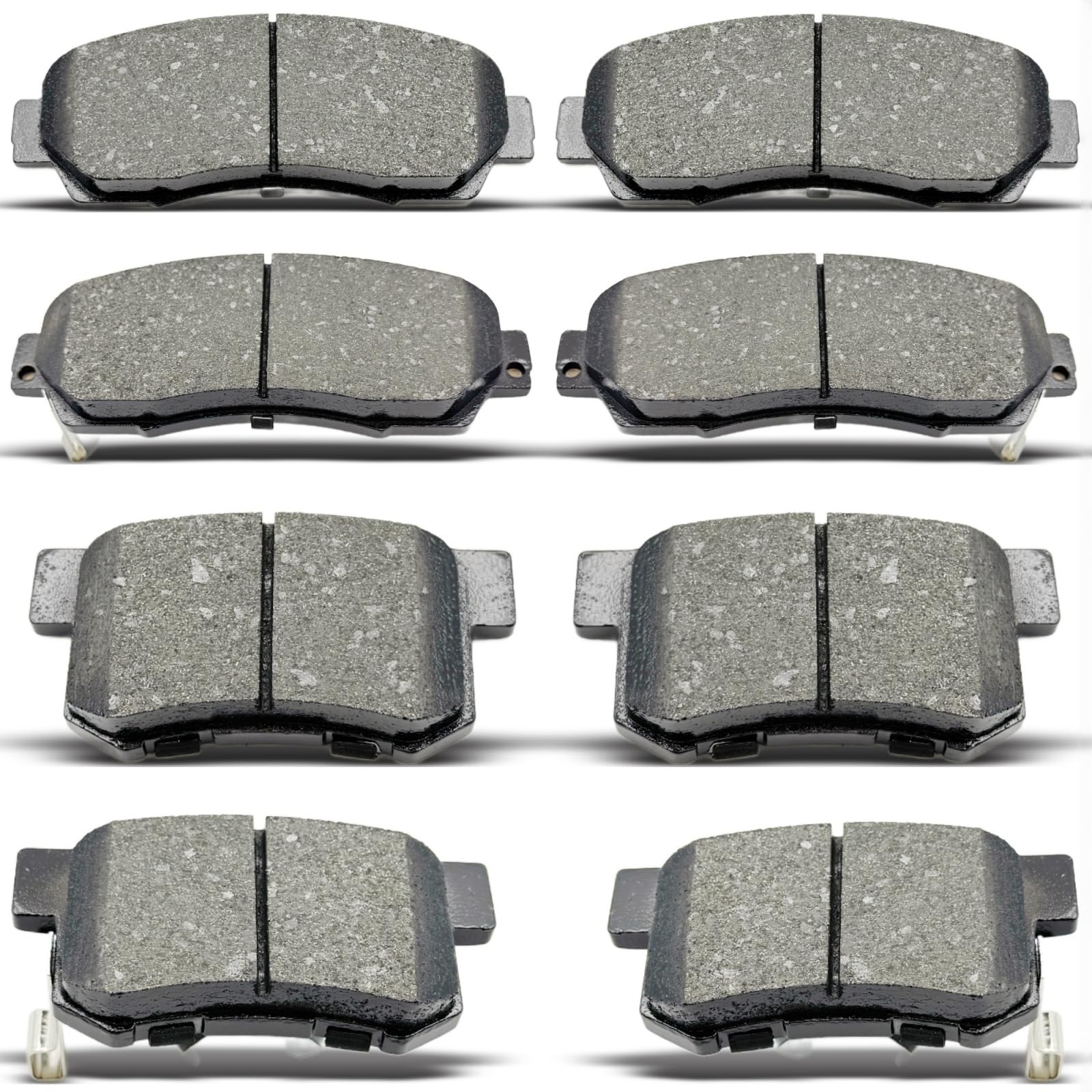 DYZJKWJW front and rear brake pads set shown for broad Honda compatibility.