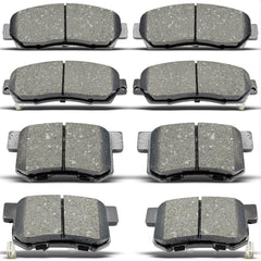 DYZJKWJW front and rear brake pads set shown for broad Honda compatibility.
