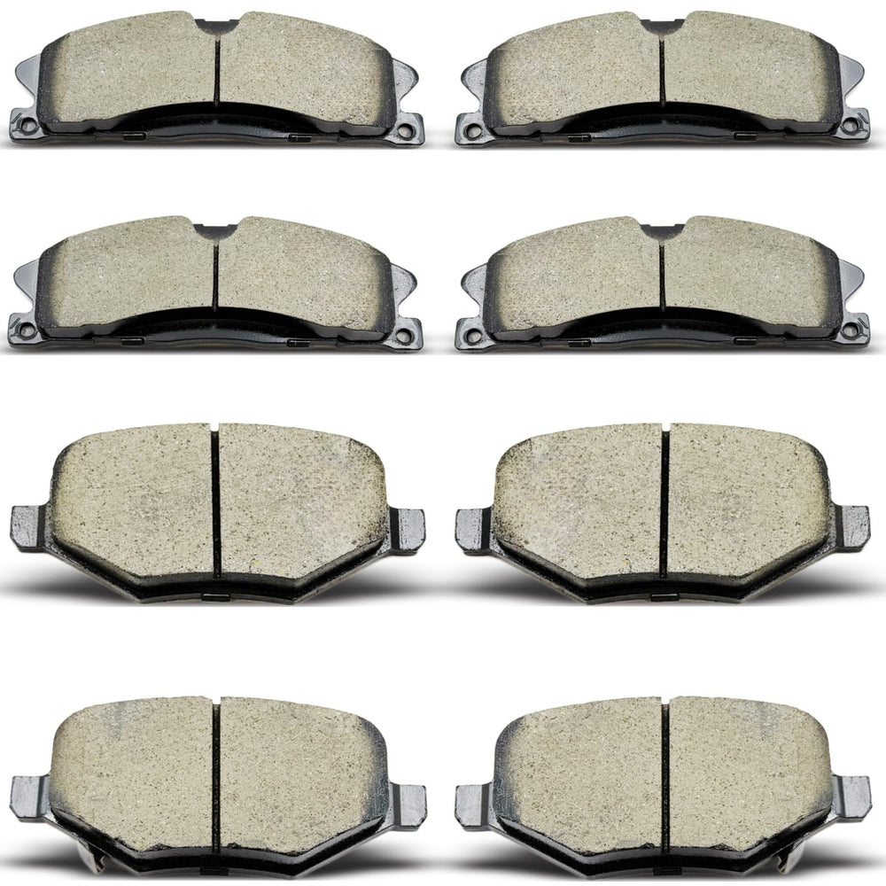 DYZJKWJW front-rear ceramic brake pads for Ford with low-dust performance