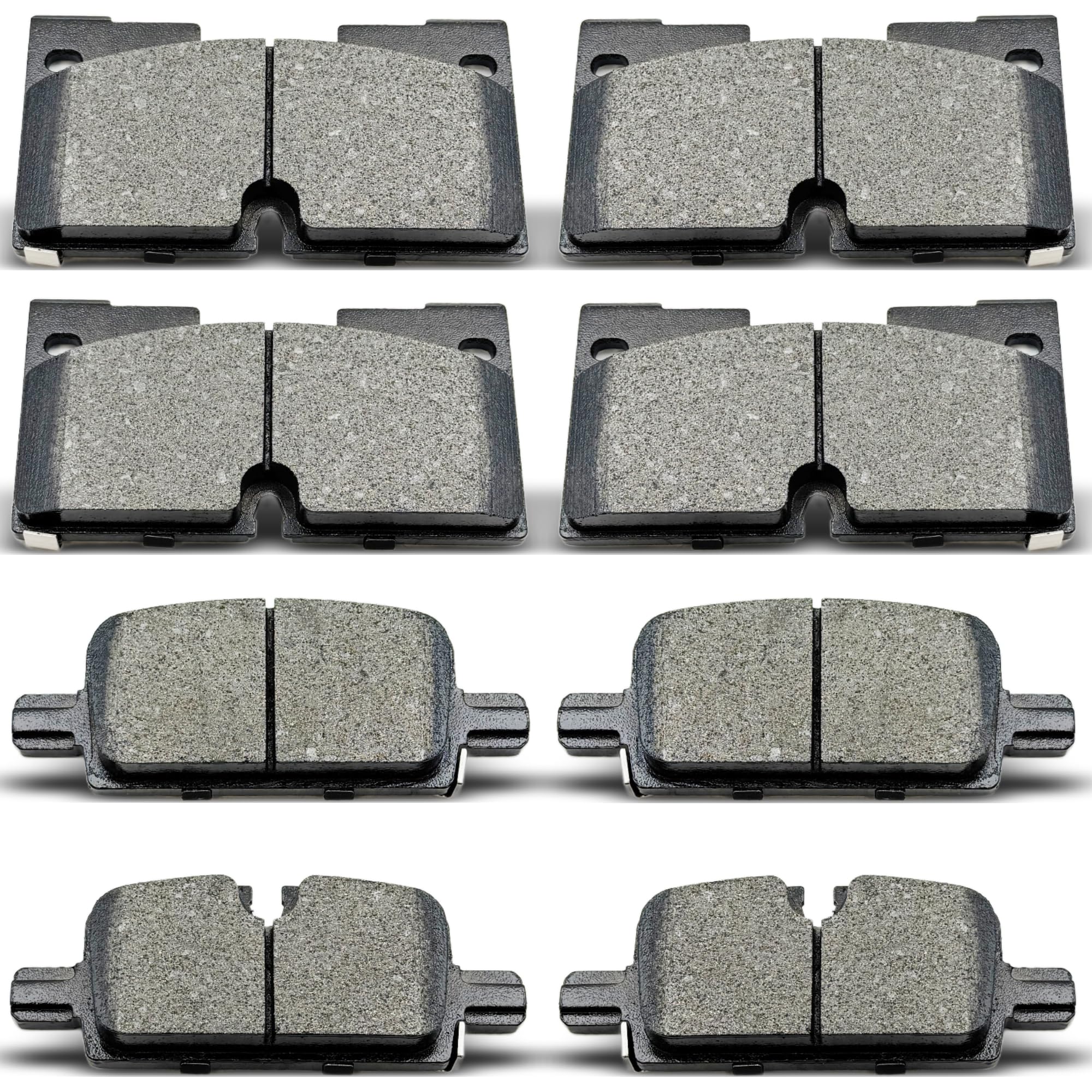 DYZJKWJW ceramic brake pads kit for Chevrolet Silverado front and rear ensures smooth braking.