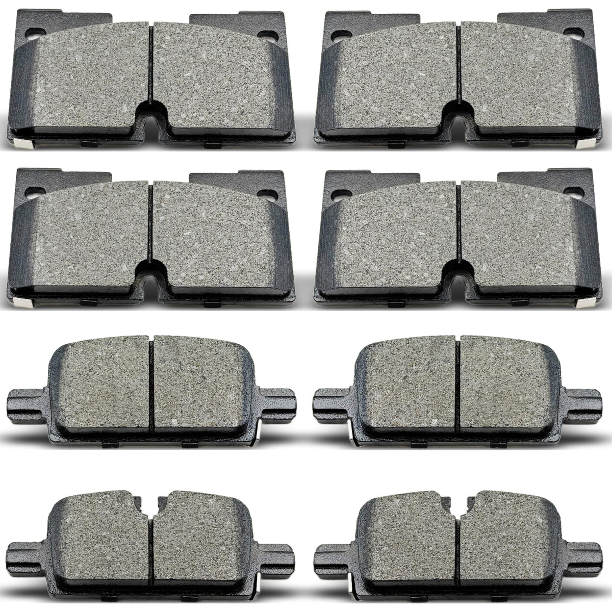 DYZJKWJW ceramic brake pads kit for Chevrolet Silverado front and rear ensures smooth braking.