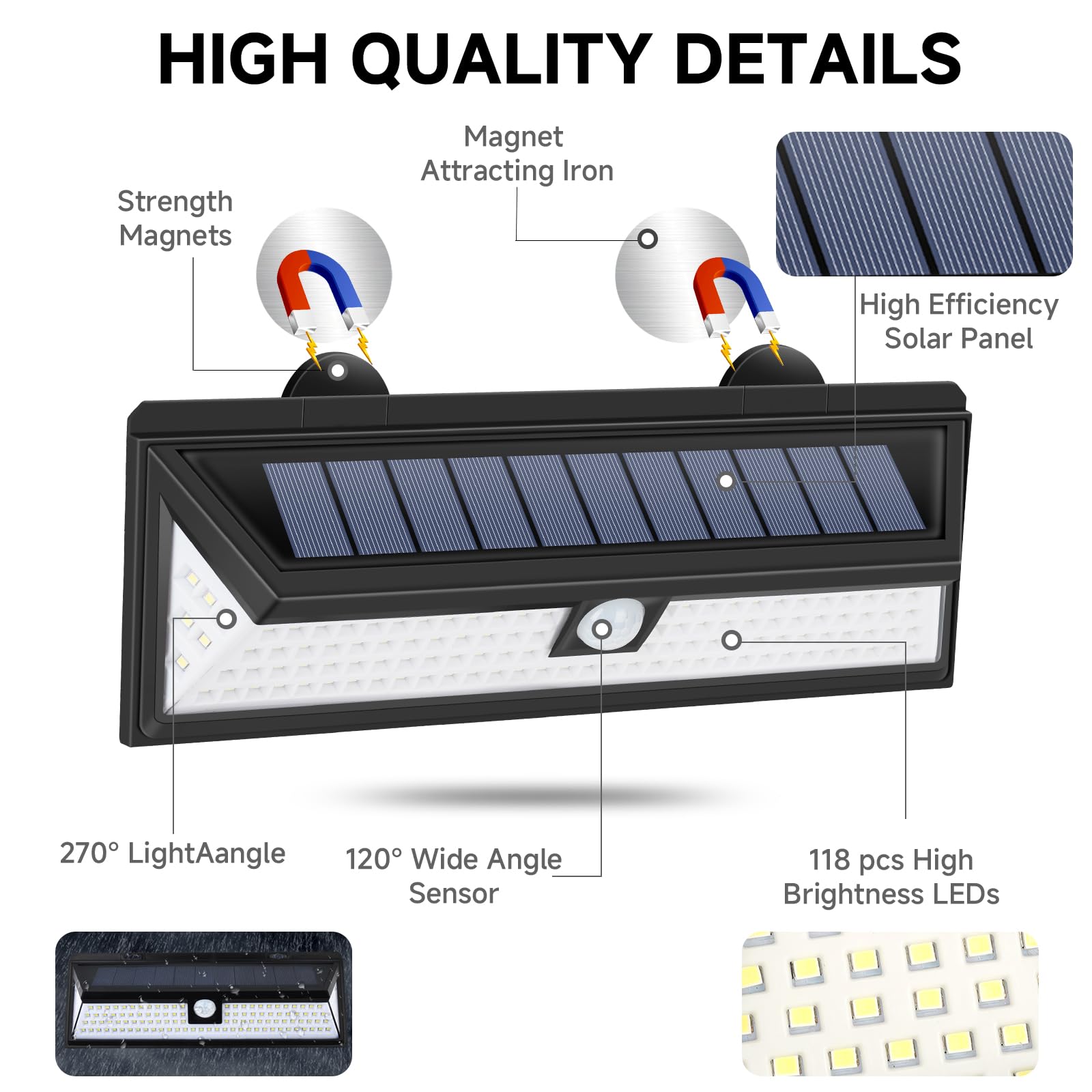 DZGKGM magnetic mount RV light on metal surface for easy no-drill installation.