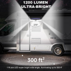 DZGKGM remote-controlled RV light with motion sensor for flexible use.