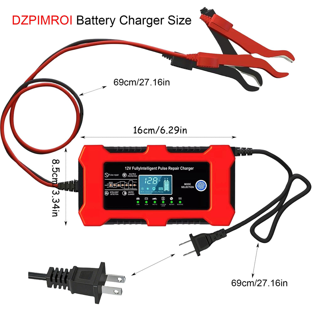 DZPIMROI smart display demonstrates charging status and mode selection.