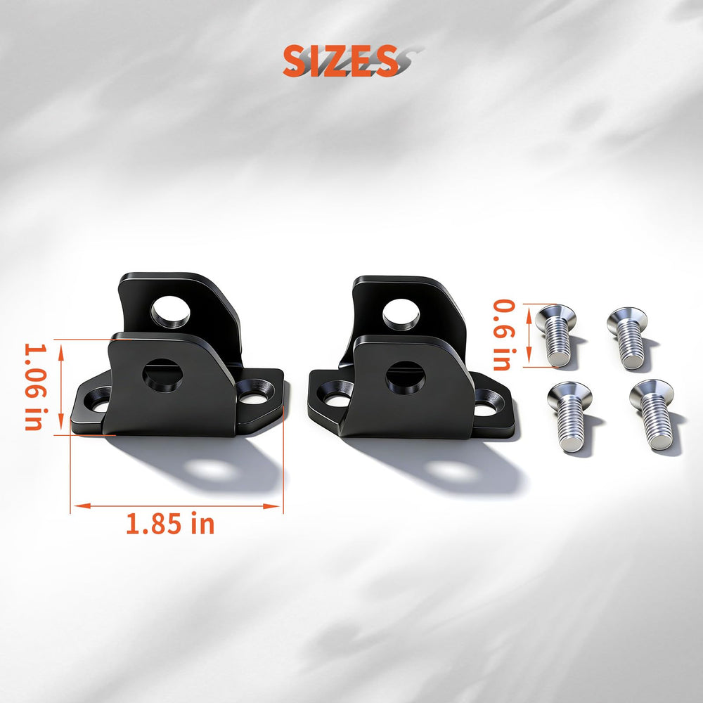 DZQPPC foot-rest bracket aluminum assembly enhances durability and reduces vibrations on trails.