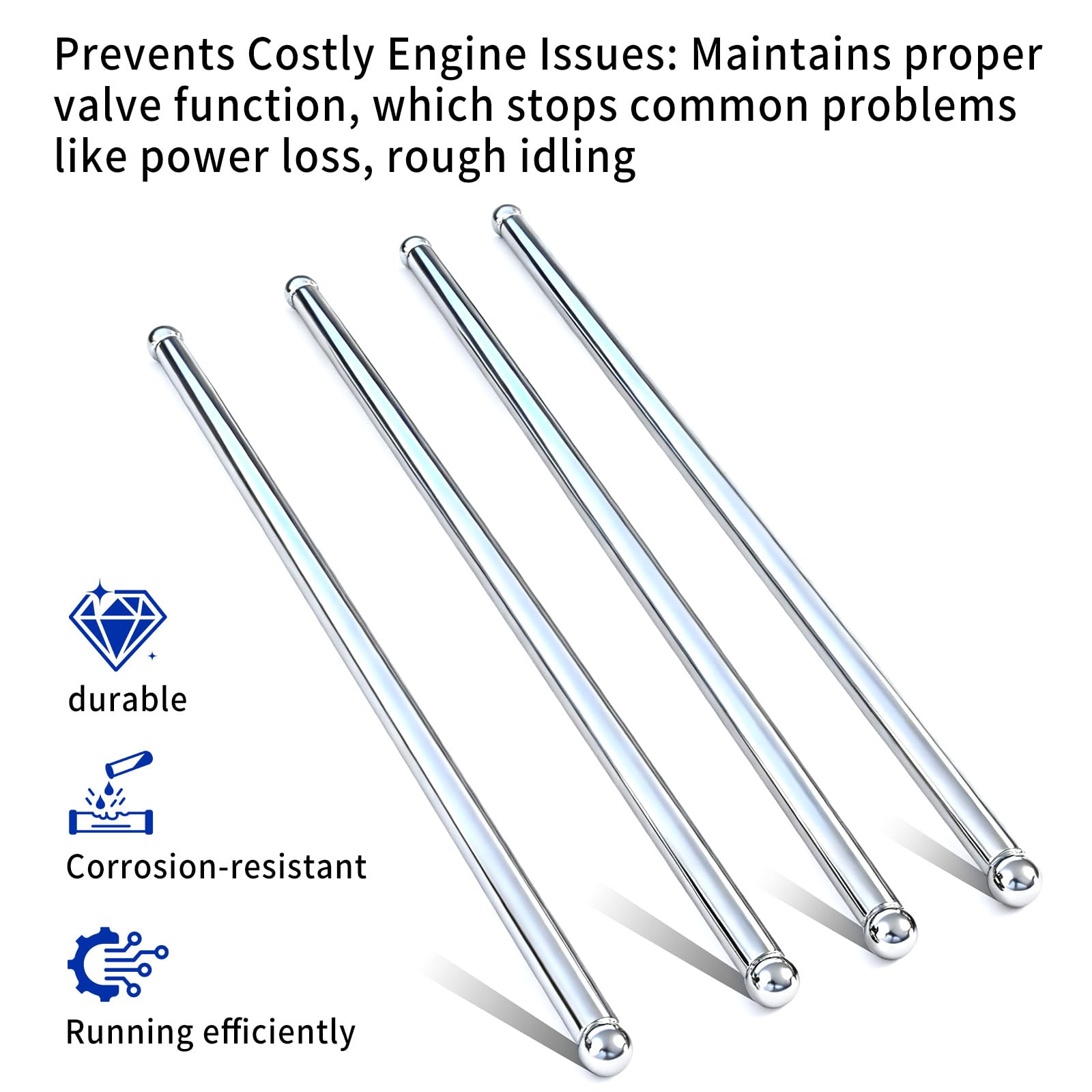 DZQPPC Kohler push rod durable metal resists heat and moisture.