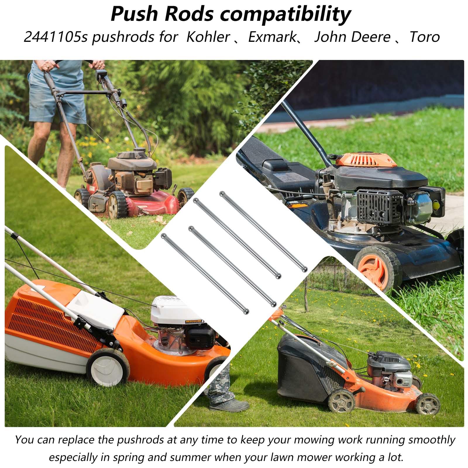 DZQPPC durable engine push rods ready for lawn mower maintenance