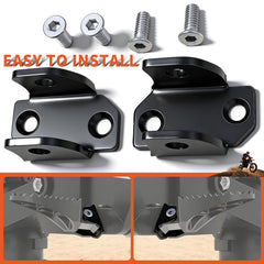 DZQPPC Tuttio Soleil 01 foot peg bracket in rugged aluminum withstands rough terrain for long-lasting performance.