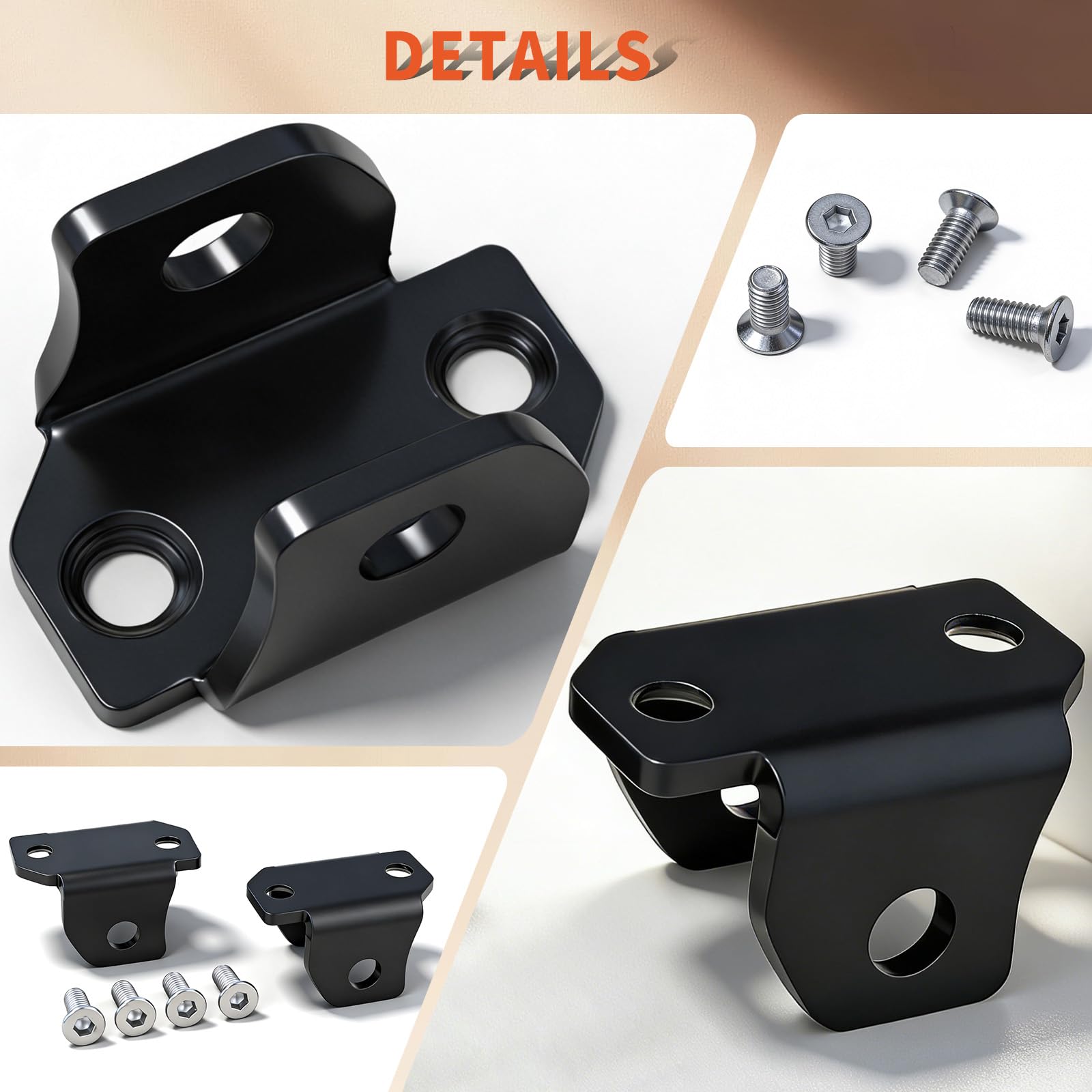 DZQPPC aluminum alloy bracket supports effortless pedal repositioning for comfortable long rides.
