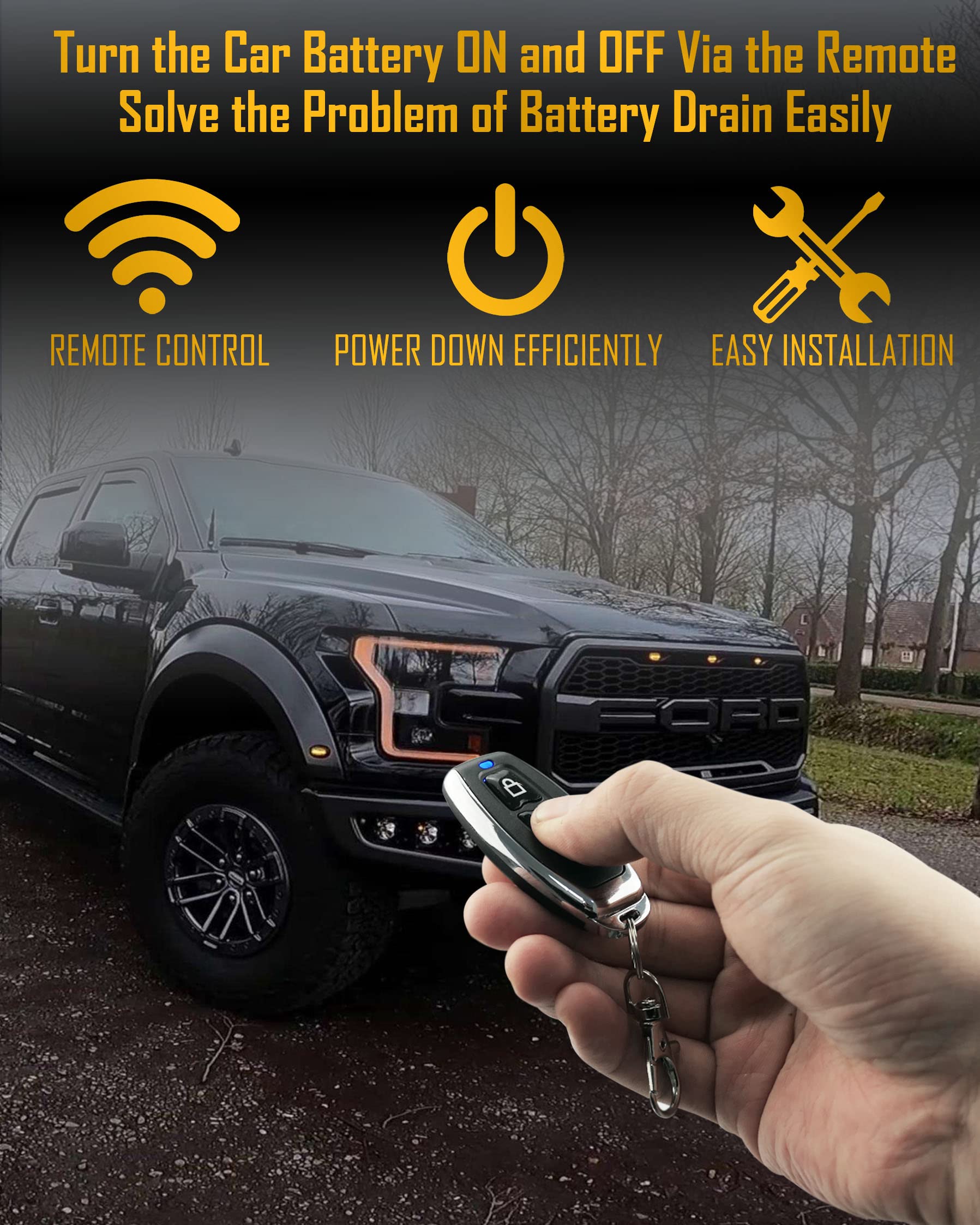 DZSSCY battery drain prevention remote switch keeps parked vehicles from draining.
