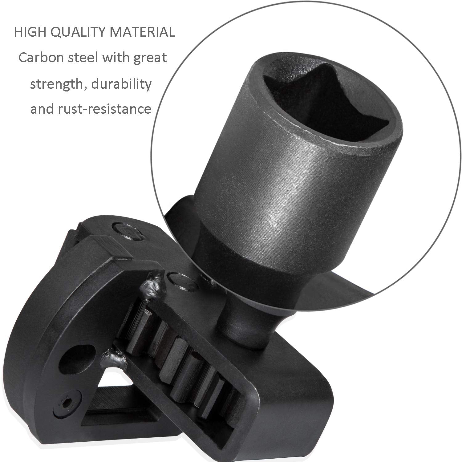 E-cowlboy barring tool used with 1/2 drive for engine rotation