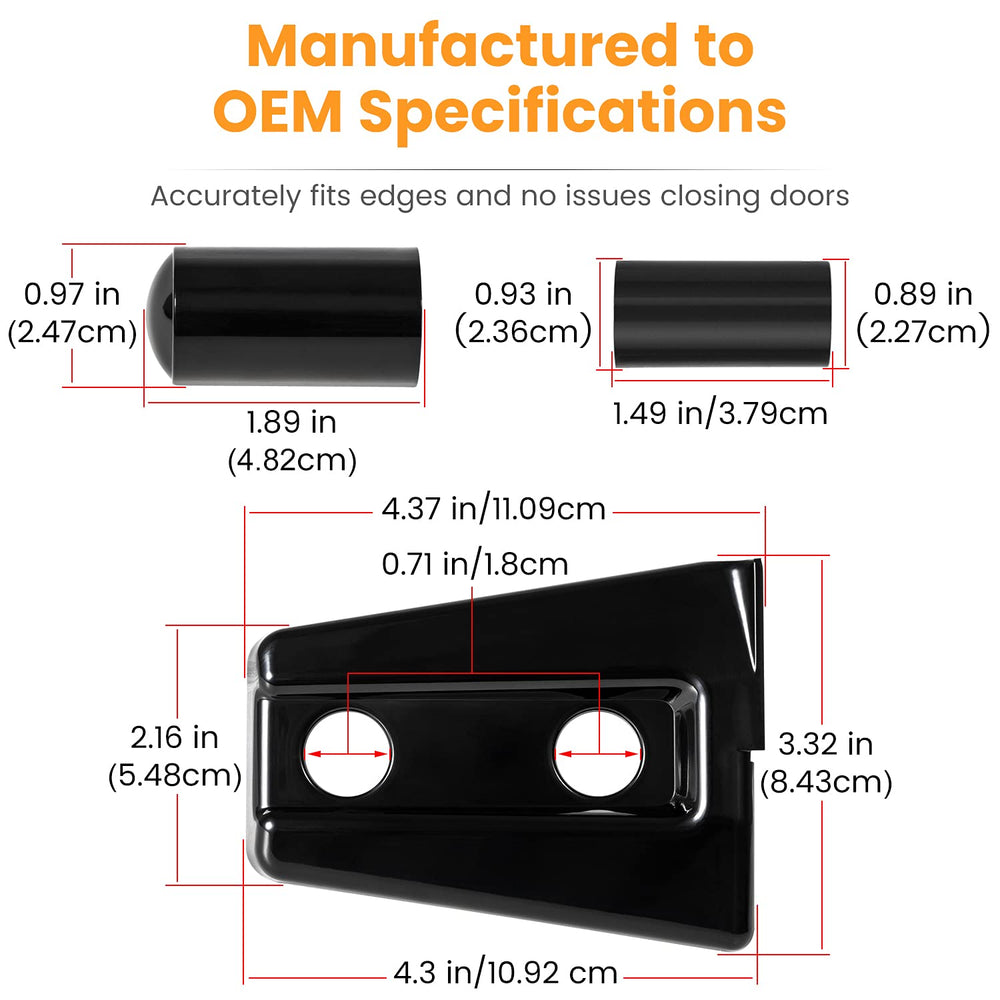 E-cowlboy hinge cover anti-corrosion design helps keep hinges looking new.