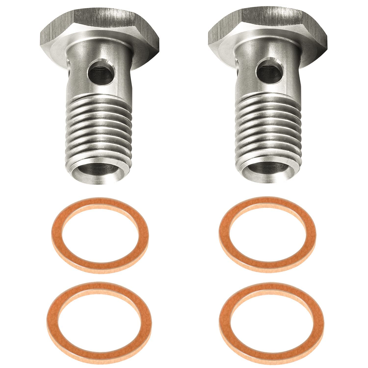 E-cowlboy fuel banjo bolt front-feed for Powerstroke improves injector supply.