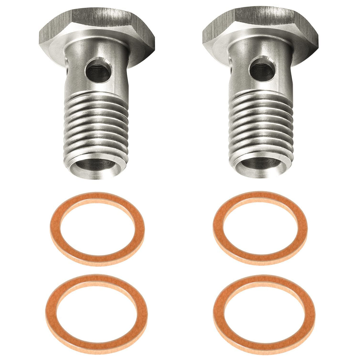 E-cowlboy fuel banjo bolt front-feed for Powerstroke improves injector supply.