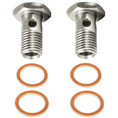 E-cowlboy fuel banjo bolt front-feed for Powerstroke improves injector supply.