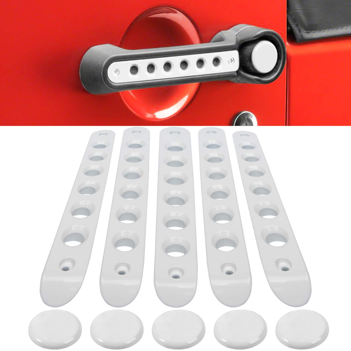 E-cowlboy grab handle insert cover improves grip and guards against scratches.