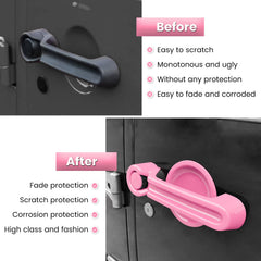 E-cowlboy jeep wrangler jk-jku door handle guards pink elevate exterior look