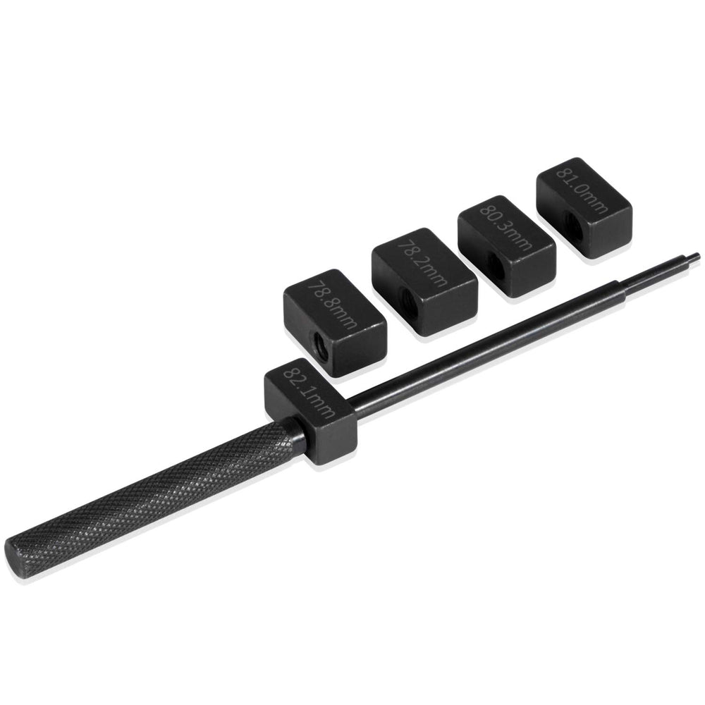 E-cowlboy knurled-handle for gauge blocks gives better grip in tight spaces.