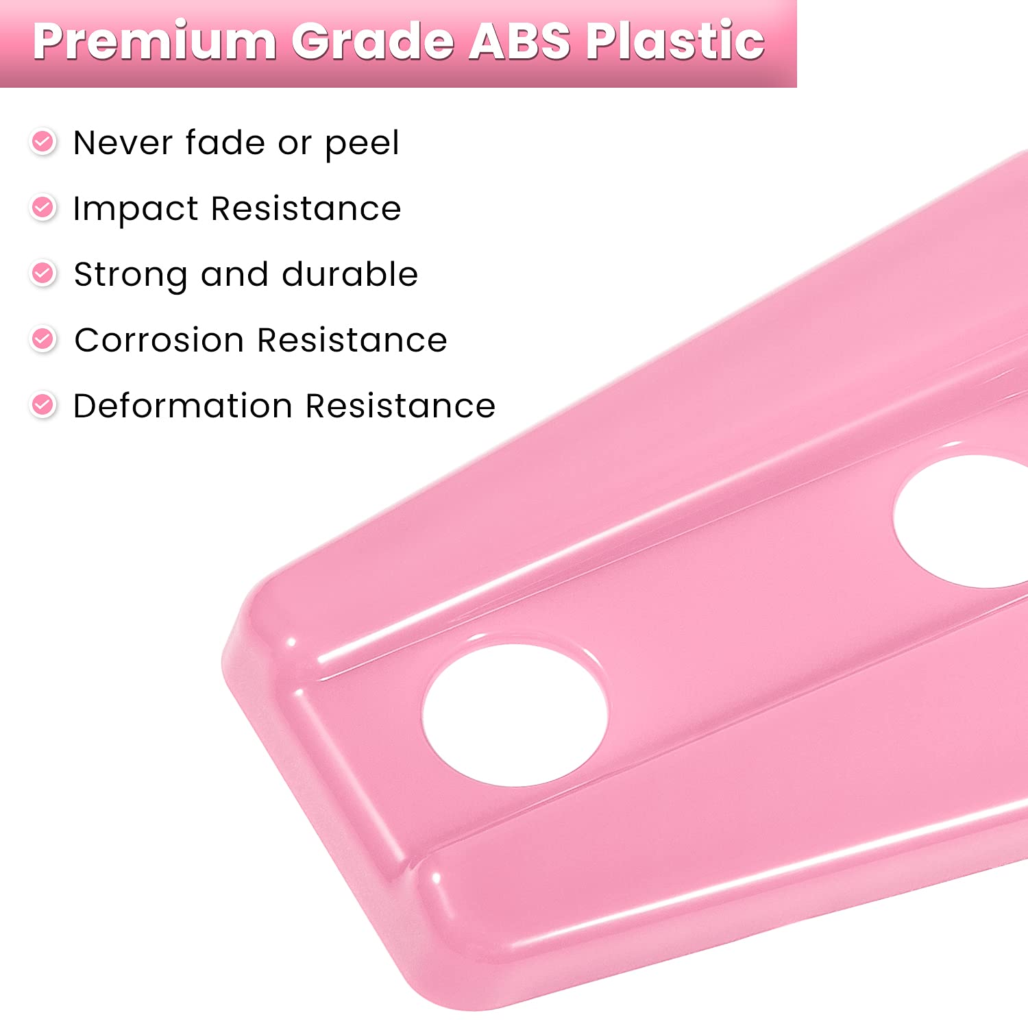 Durable ABS material of E-cowlboy pink hinge cover.