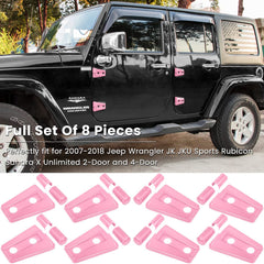 Close-up of 3M adhesive tape on E-cowlboy pink hinge cover.