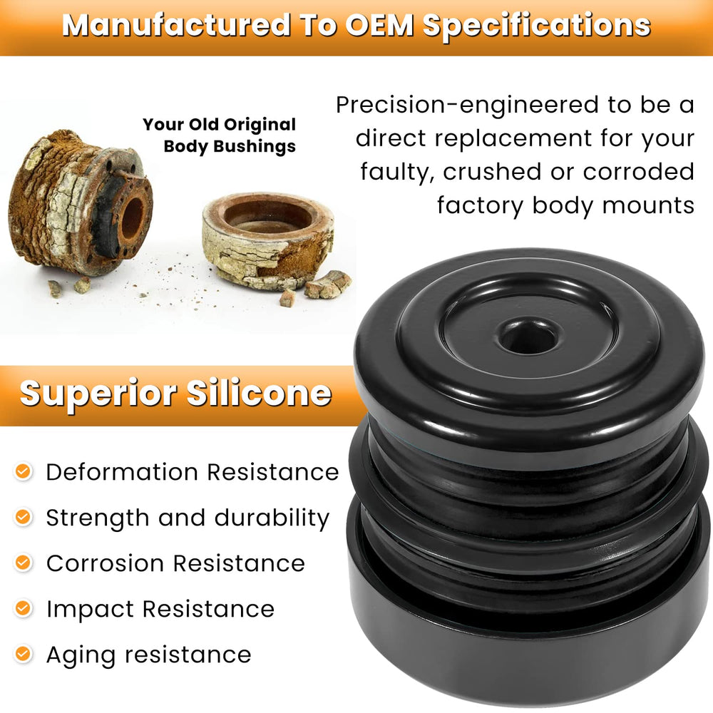 E-cowlboy silicone mounts detailed cups showing corrosion resistance
