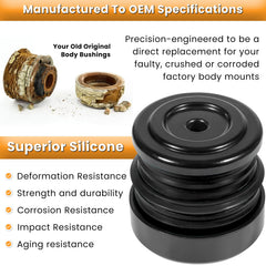 E-cowlboy silicone mounts detailed cups showing corrosion resistance