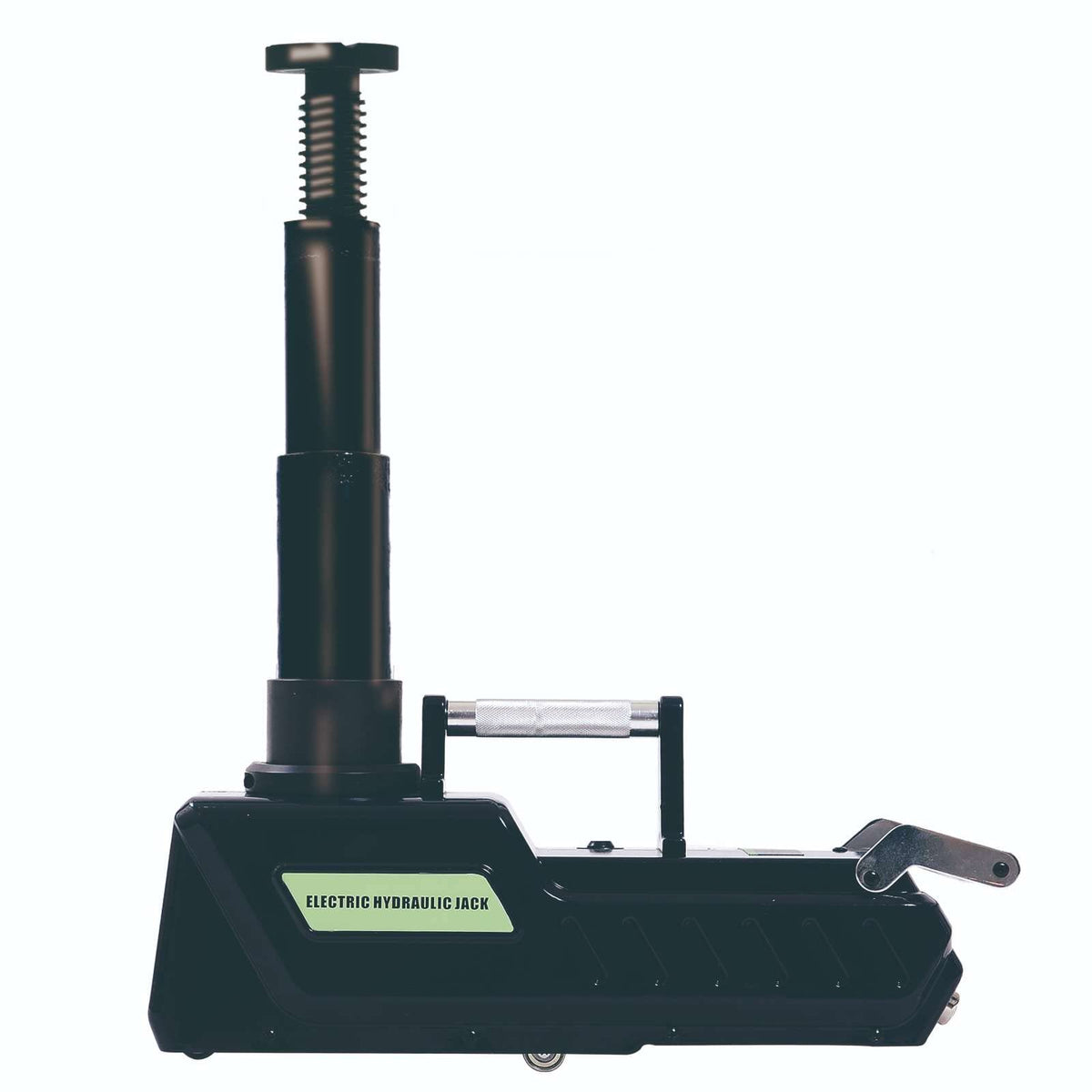 E-HEELP 15-ton jack front view with compact profile for heavy lifting tasks.
