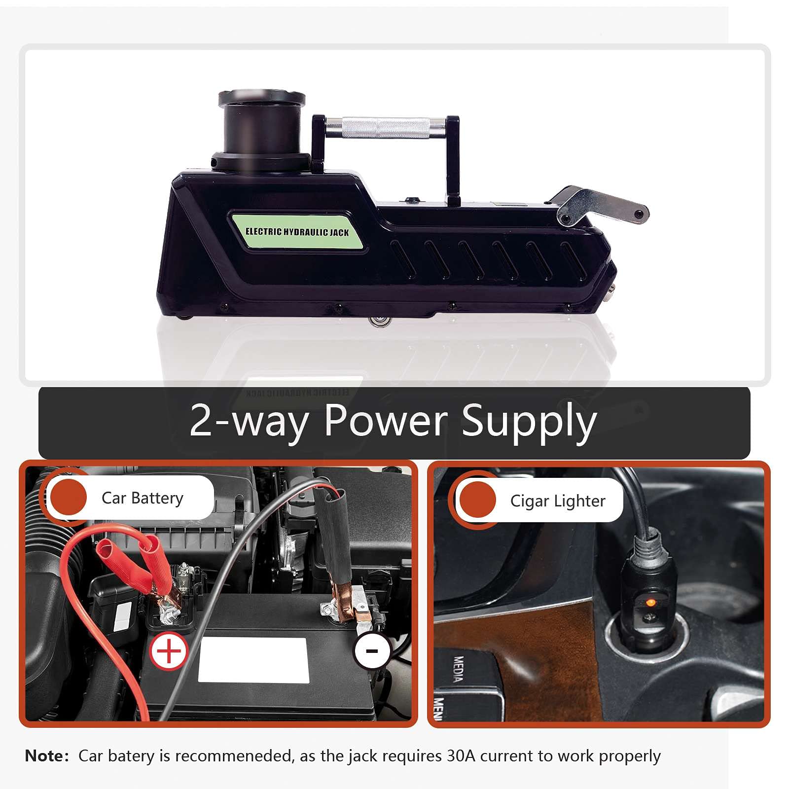 Overload protection feature ensures safer lifting operations on the E-HEELP jack.
