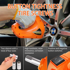 E-HEELP tire inflator display lets you monitor pressure while inflating.